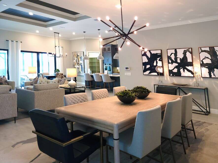 Interior of custom home