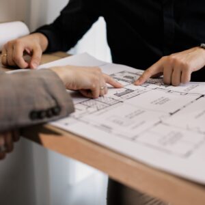 going over SWC Home Builders' custom floor plans